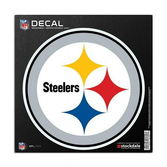 Wraft 1493464858 6 x 6 in. Pittsburgh Steelers All Surface Logo Decal