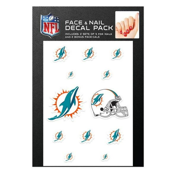 Wraft 652405581 Miami Dolphins Nail Cals