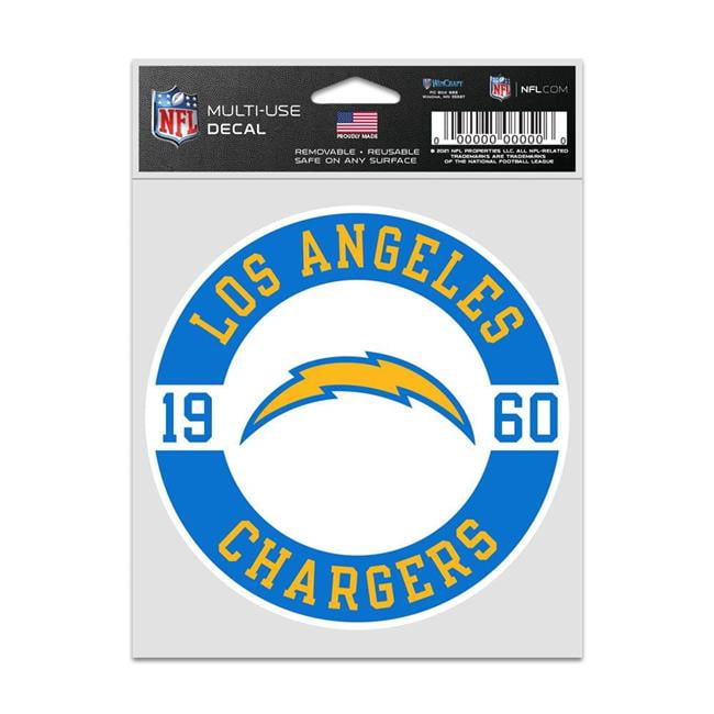 Wraft Fanatics 9416636985 3.75 x 5 in. Los Angeles Chargers Decal - Patch Fan