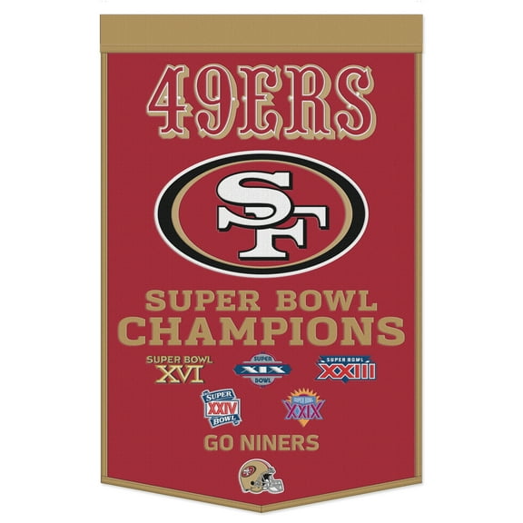 WinCraft San Francisco 49ers 24" x 38" Championship Banner