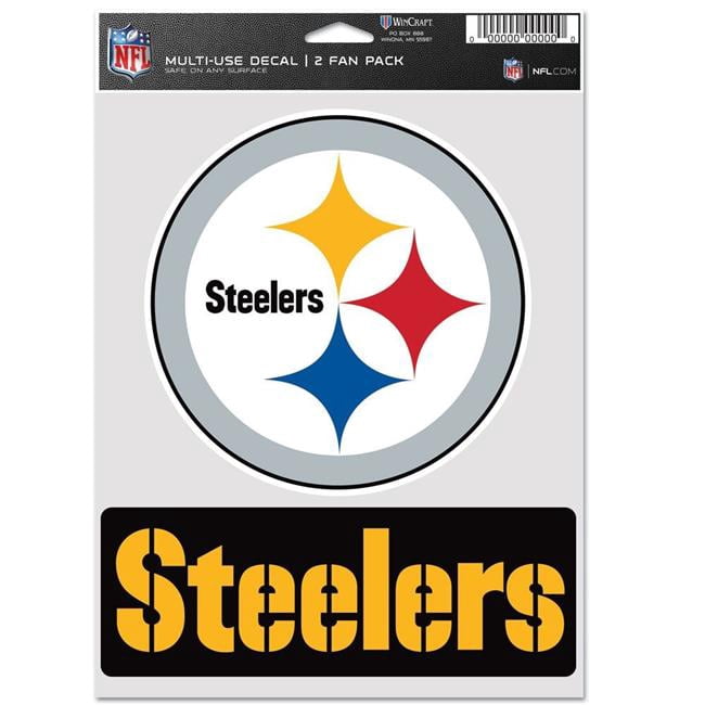 Wraft Fanatics 9416638084 Pittsburgh Steelers Decal - Multi Use Fan - Pack of 2