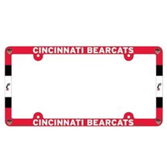 Wraft NCAA Cincinnati Bearcats Plastic Full Color Style License Plate Frame