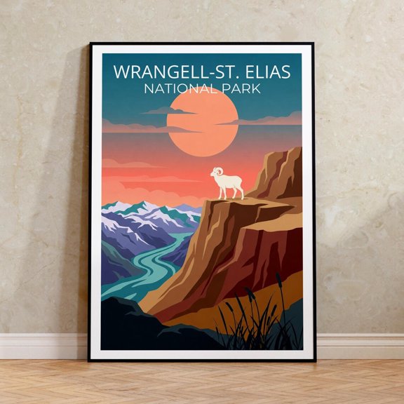 Wrangell St Elias Alaska Wilderness Wall Art Decor Unframed Paper Print