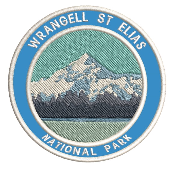 Wrangell-St. Elias National Park Embroidered Patch Iron/Sew-On Applique Souvenir