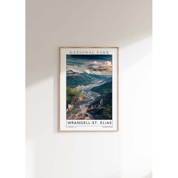 Wrangell-St. Elias National Park Travel Poster, Unframed Poster Size 8x12