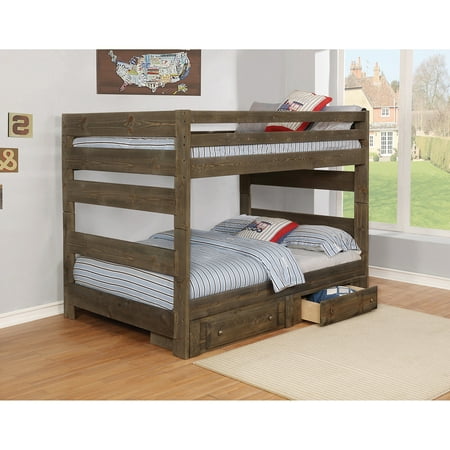 Wrangle Hill 2-drawer Under Bed Storage Gun Smoke