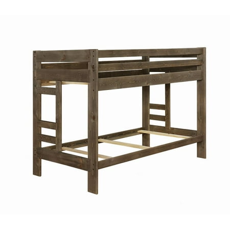 Wrangle Hill Twin Over Twin Bunk Bed Gun Smoke