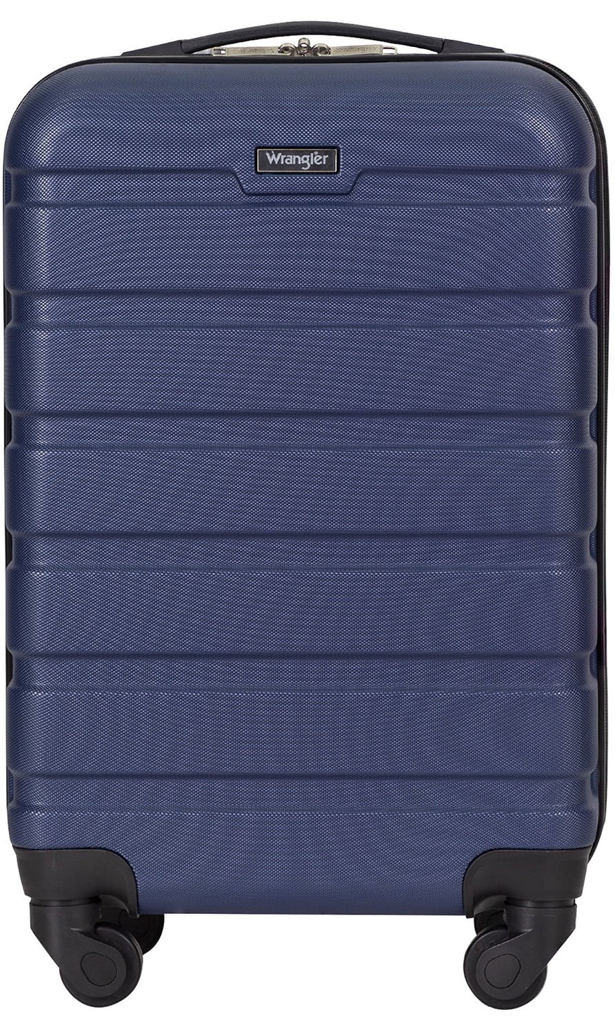 Wrangler 20” Carry-On Rolling Hard side Spinner Luggage - Navy - image 1 of 7