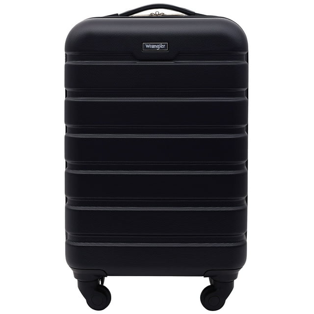 Wrangler 20” Carry-on Rolling Hardside Spinner Luggage Black