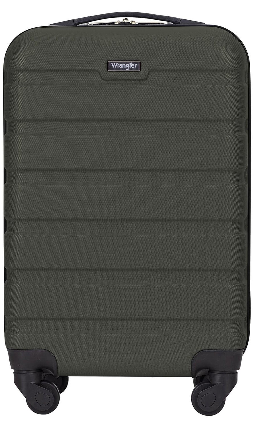 Wrangler 20” Carryon Rolling Hardside Spinner Luggage, Deep Depth