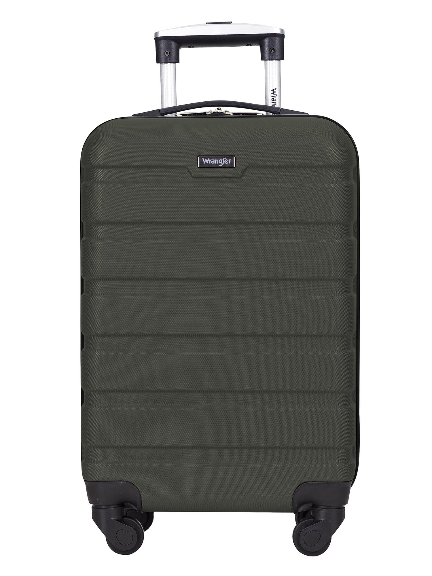Wrangler 20” Carryon Rolling Hardside Spinner Luggage, Deep Depth