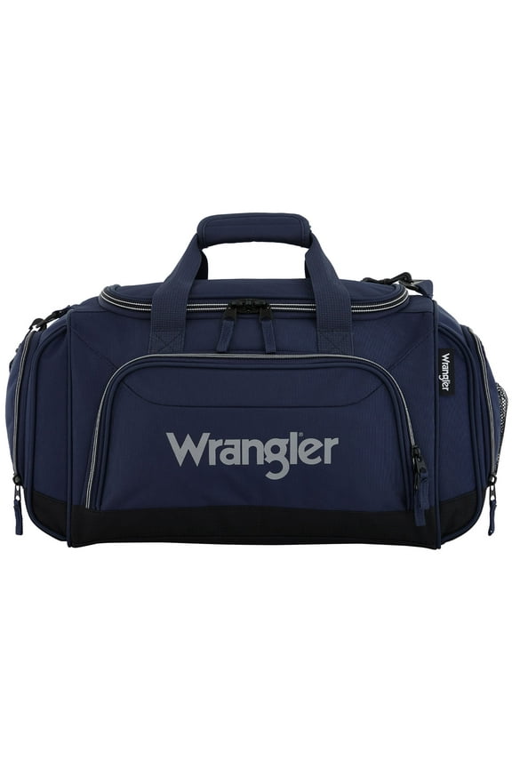 Small 20" Sport & Travel Duffel Bag with Water Bottle Holder - Navy