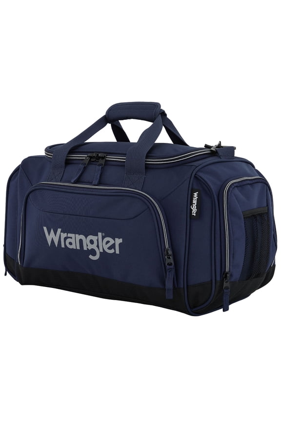 Small 20" Sport & Travel Duffel Bag with Water Bottle Holder - Navy