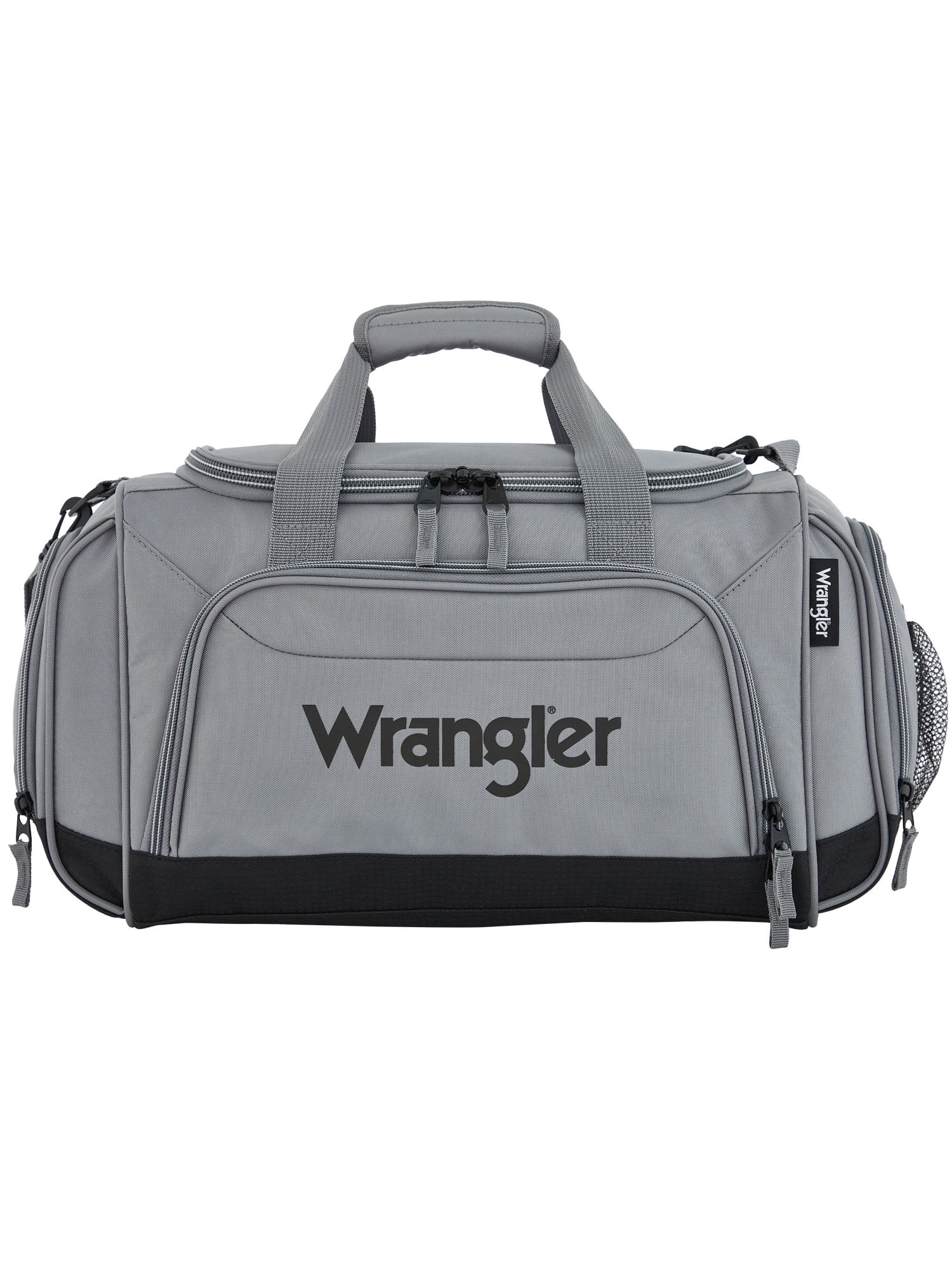 Wrangler 20 Sport & Travel Duffel Bag Sharkskin Gray with Water