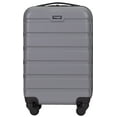 thumbnail image 1 of Wrangler 20-inch Carry-on Rolling Hard Side Spinner Luggage - Grey, 1 of 8