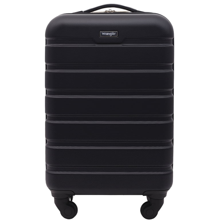 careerring301【ブラック】 Wrangler 20-inch Carry-on Rolling Hard Side Spinner Luggage