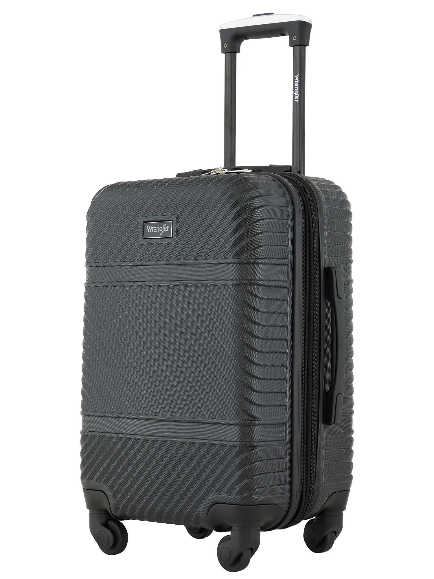 Wrangler 20 inch Expandable Hardside Carry-on Luggage, Black