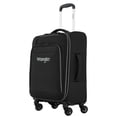 thumbnail image 1 of Wrangler 20-inch Soft-Side Expandable Rolling Carry-on with 8-Wheel System, Black, 1 of 9