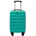 thumbnail image 1 of Wrangler 20-inch Rolling Hard Side Carry-on Spinner Luggage, Teal, 1 of 8