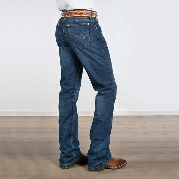 Wrangler Men's 20X Medium Wash Harper Slim Bootcut Stretch Denim Jeans - 112352763 32W x 36L US