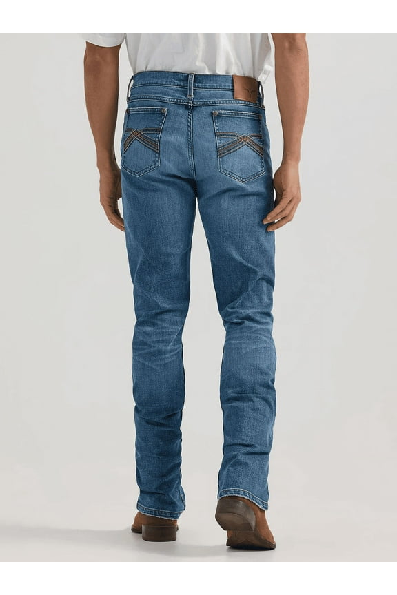 Men's 20X Wright Medium Wash Slim Bootcut Stretch Denim Jeans - 112352762 36W x 34L  US