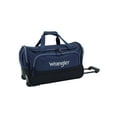thumbnail image 1 of Wrangler 21" Deluxe Polyester Rolling Duffel, Navy, 1 of 5