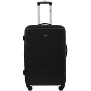 Wrangler 29-inch Large Expandable Rolling Spinner Upright, Black