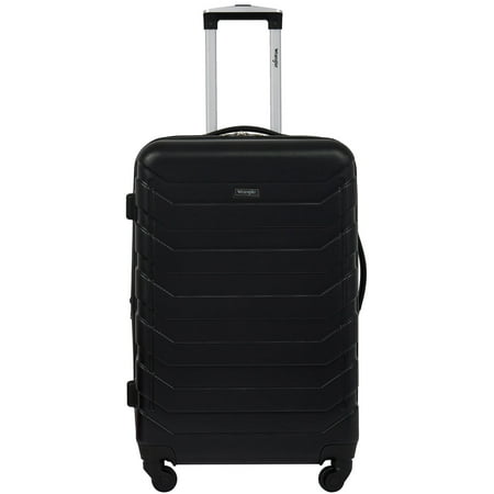 Wrangler 29-inch Large Expandable Rolling Spinner Upright, Black