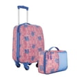 thumbnail interactive-video image 1 of Wrangler Cowgirl Kid's 2 Piece Hard Side 4-Wheel Rolling Carry-on Luggage Set, 1 of 10