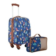 Wrangler Rodeo Kid's 2 Piece Hard-Side Spinner Luggage Set