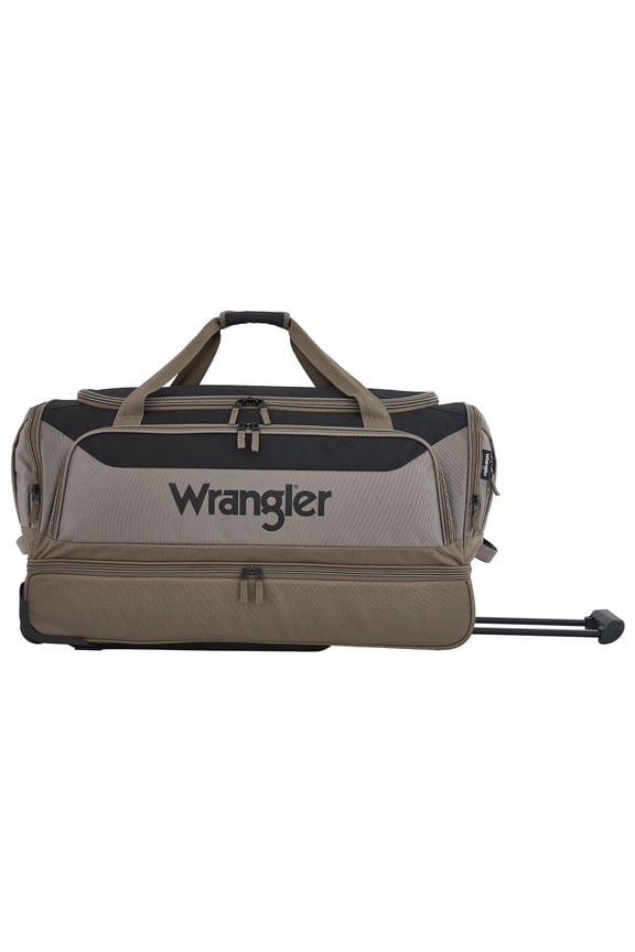 30" Polyester Drop-Bottom Rolling Travel Duffel w/ Interior Toiletry Pocket - Fallen Rock