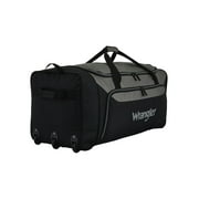 Wrangler 36-inch Jumbo Collapsible 3-Wheel Rolling Locker Duffel, Black