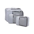 thumbnail image 1 of Wrangler 4-piece Packing Cubes Set For Luggage And Travel, Silver, 1 of 10