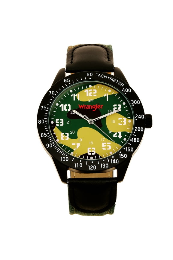 46mm Round Camouflage Dial and Strap Watch