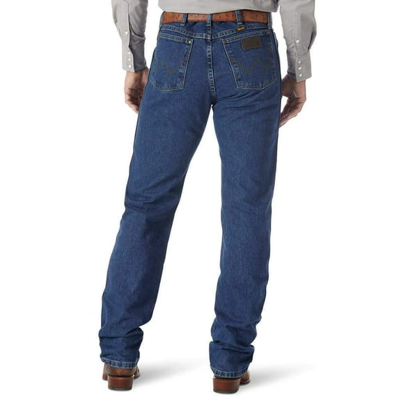 Wrangler Men's 47Mwz Dark Wash Cowboy Cut Regular Prewashed Jeans Dark Stone 36W x 34L US