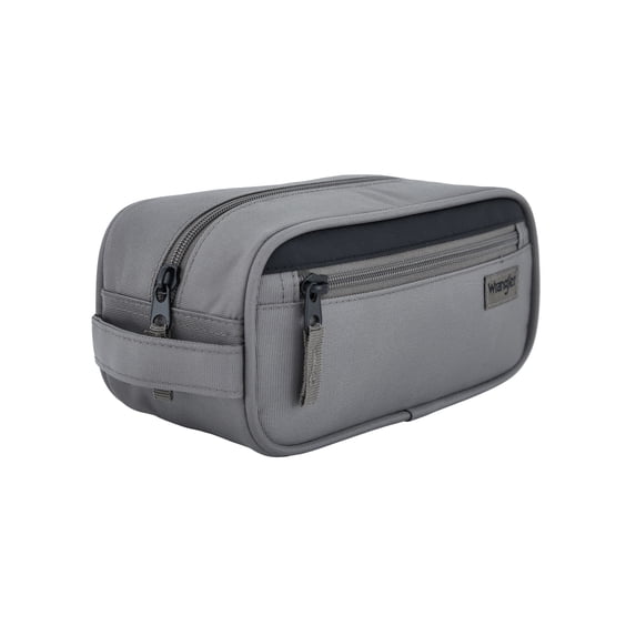 Wrangler 9-inch Toiletry Travel Kit, Sharkskin Gray