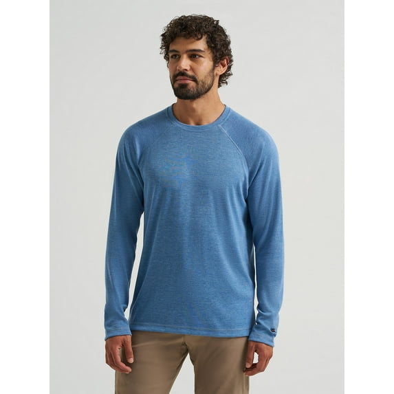 Wrangler ATG™ Men's Balsam Knit Shirt, Color: Coronet Blue, Size: XL