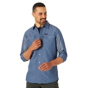 Wrangler® ATG Men's Mixed Material Shirt with UPF 40+ Protection, S-4XL
