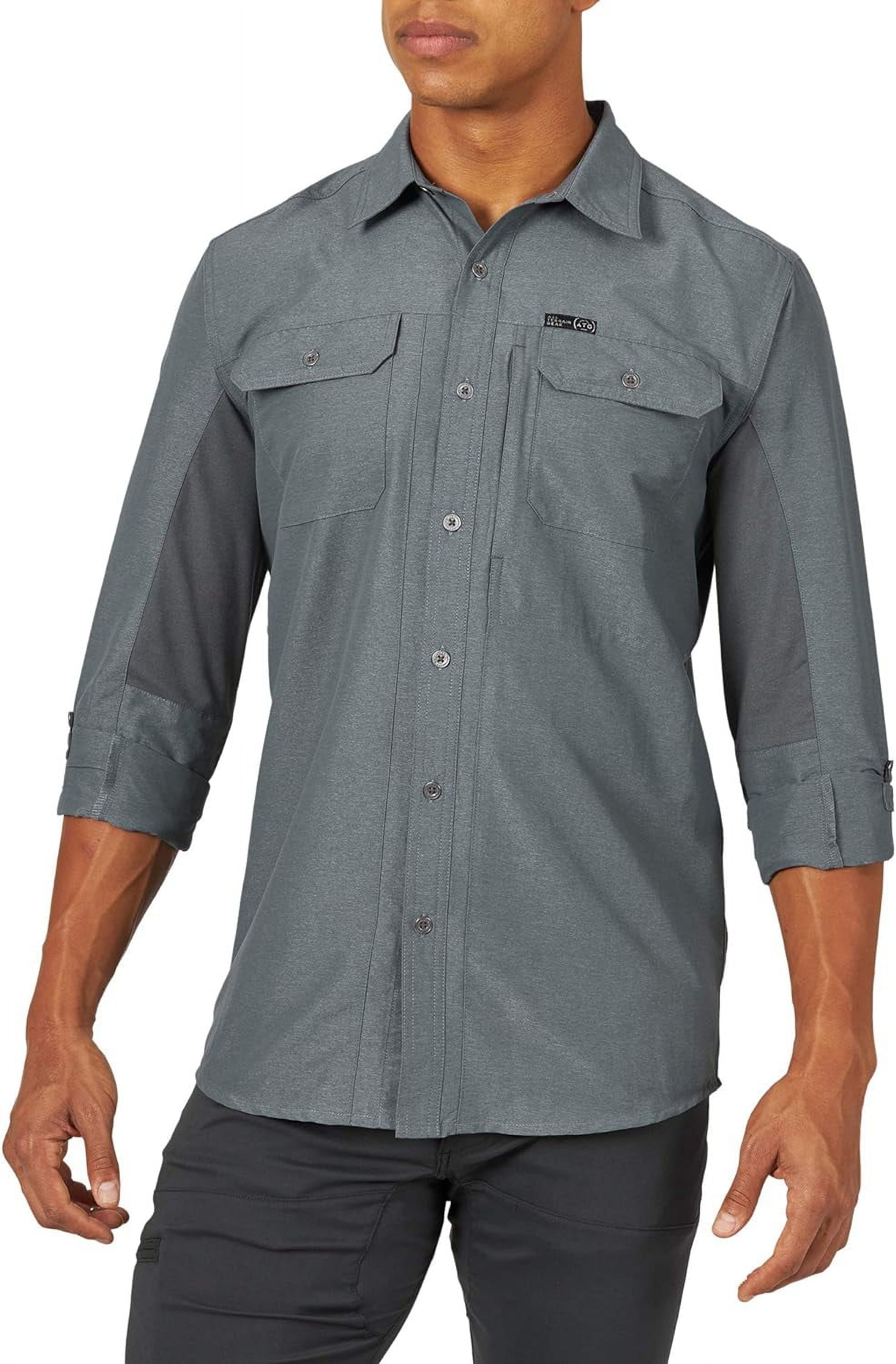 Wrangler® ATG Men's Mixed Material Shirt with UPF 40+ Protection, S-4XL