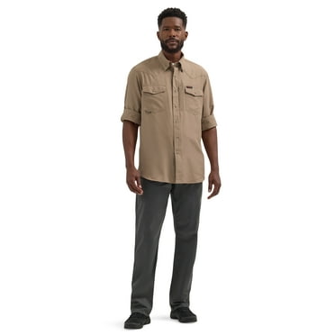 Wrangler® ATG Men's Western Performance Shirt with UPF 40+ Protection, S-2XL