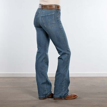 Wrangler Women's Ada Medium Wash High Rise Bootcut Stretch Denim Jeans - 112359279 27W x 32L