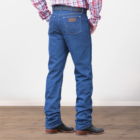 Wrangler Apparel Mens Cowboy Cut Prewash Denim Jeans 32W x 36L Prewashed