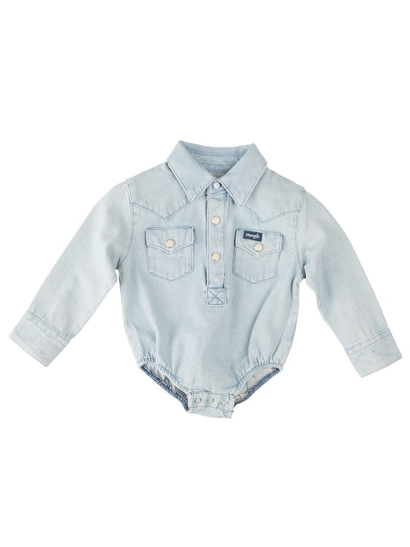 Baby Boy Denim Snap - Kids Boys Shirt - Pq1371D