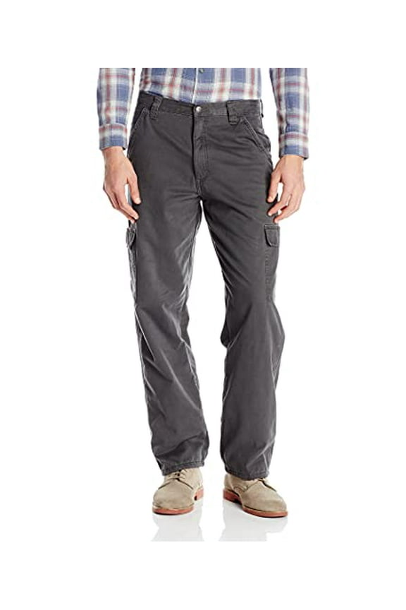 Authentics Men's Authentics Fleece-Lined Cargo Pant, Anthracite Twill,
