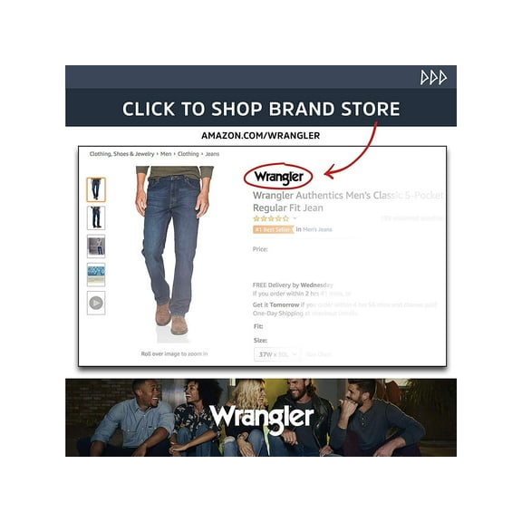 Wrangler Authentics Men's Big & Tall Classic, Vintage Stonewash, Size 48W x 30L