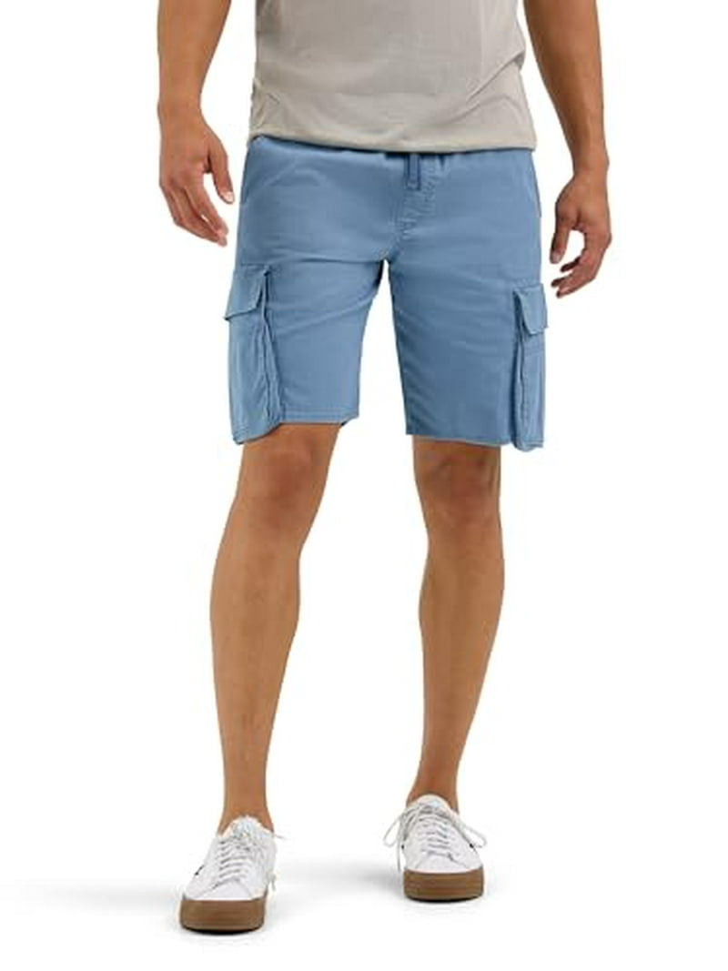 Wrangler Authentics Pantaloncini Cargo Uomo In Twill Elasticizzato, Vestibilità Rilassata, Colore Acorn, Taglia 38, 8 Tasche - 4