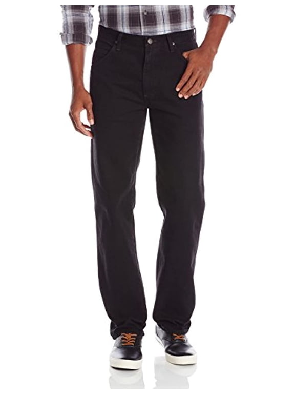 Authentics Men's Classic 5-Pocket Regular Fit Cotton Jean, Black, 30W x 30L