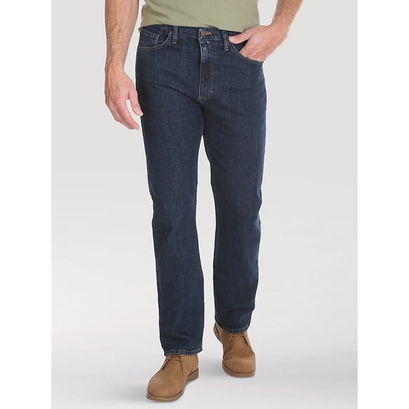 Wrangler Authentics Men's Classic 5-Pocket Regular Fit Flex Jean, Harvest, 35W x 29L