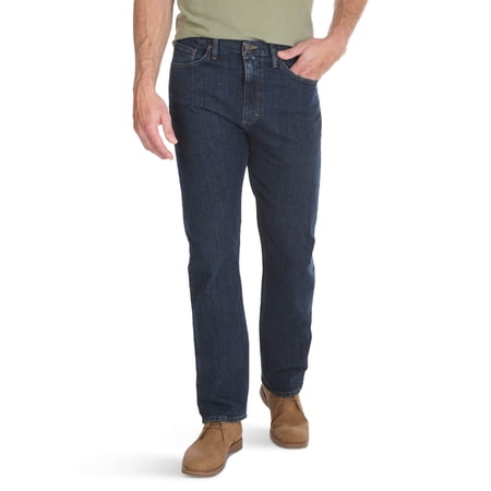 Wrangler Authentics Men's Classic 5-Pocket Regular Fit Jean, Dark Indigo Flex...