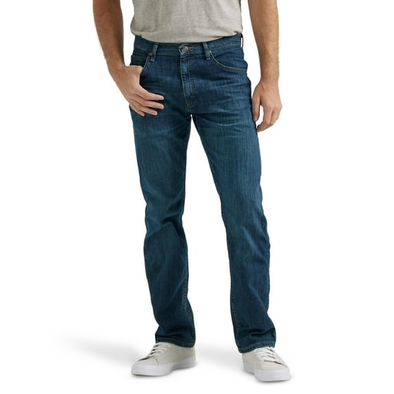 Wrangler Authentics Men's Classic 5-Pocket Regular Fit Jean, Twilight Flex, 35W x 30L